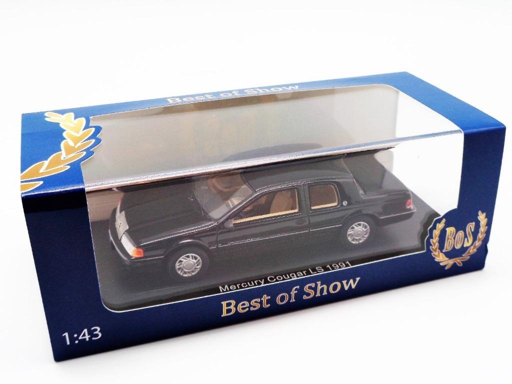 1:43 BoS Models 1991 Mercury Cougar LS Ford black 43270, Ophalen of Verzenden, Zo goed als nieuw, Auto