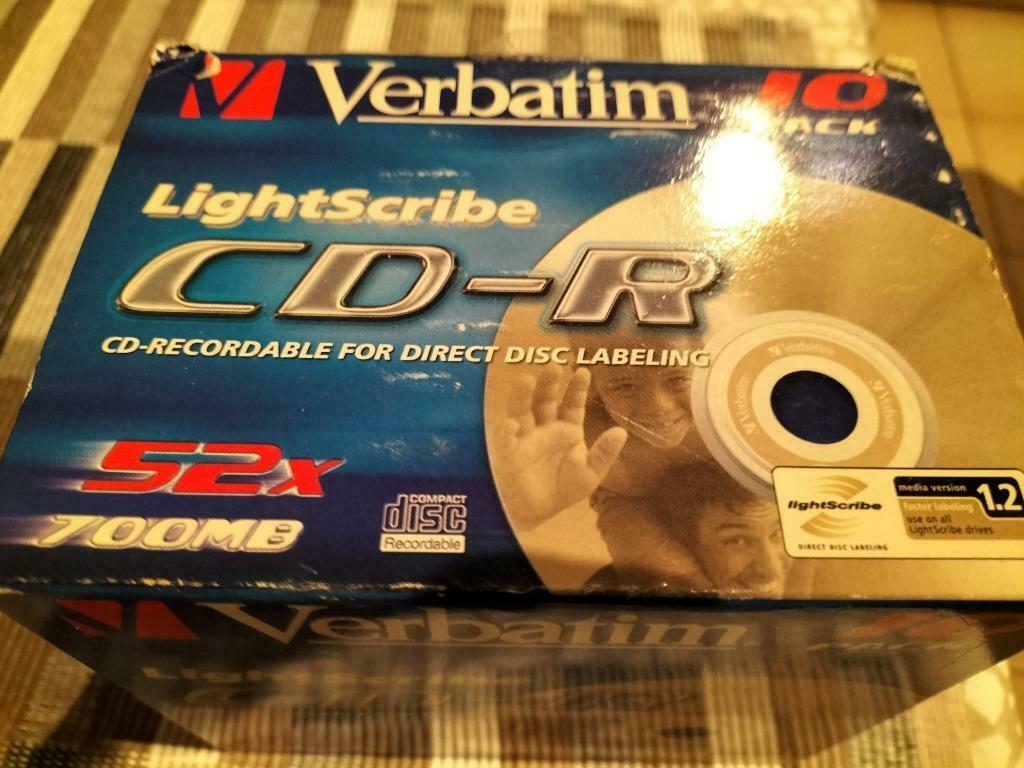 17st Verbatim lightScribe CD-ROM 700mb, Computers en Software, Beschrijfbare discs, Ophalen, Cd, Nieuw, Lightscribe