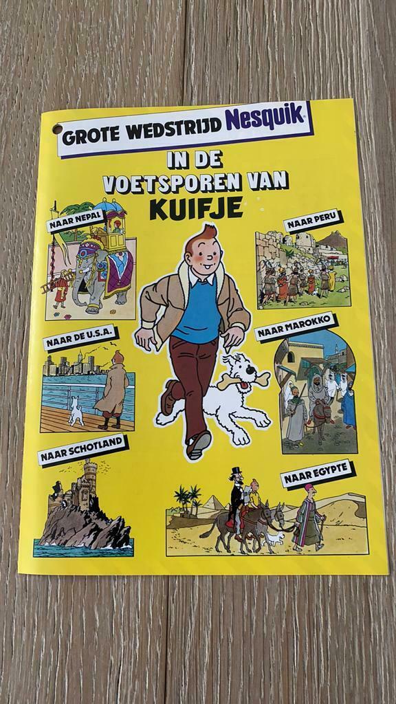 Kuifje tintin wedstrijdformulier nesquik 1983, Enlèvement ou Envoi, Tintin, Neuf