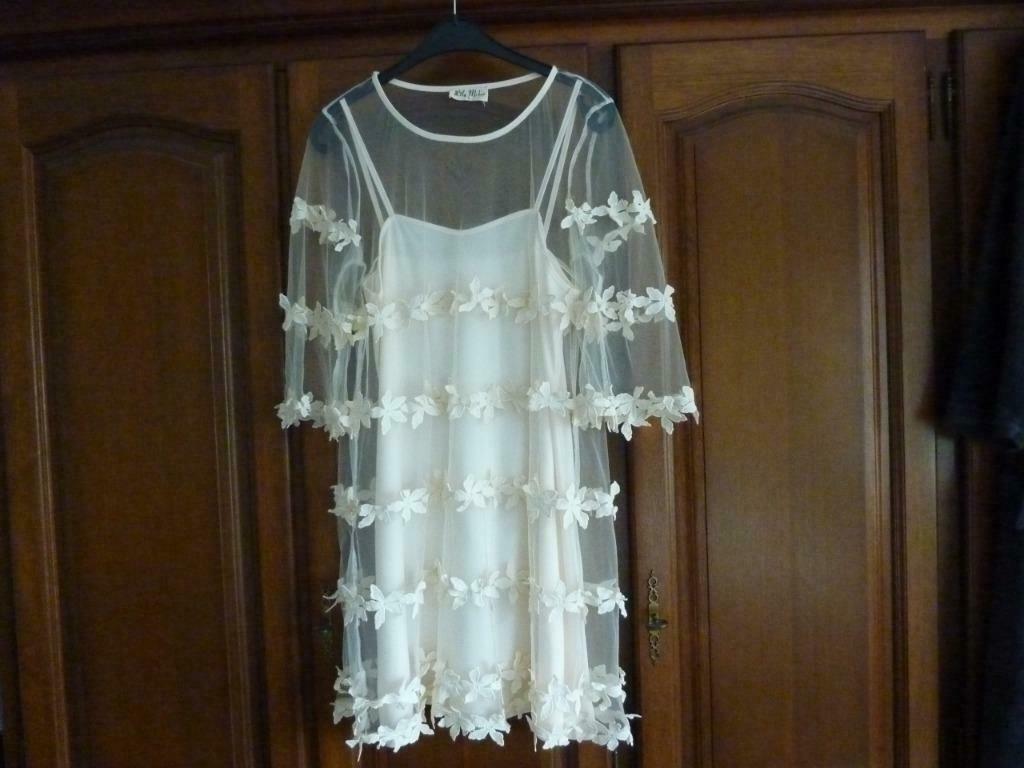 feestkledij/cocktailjurk, Maat 38/40 (M), Beige, Nieuw, Cocktailjurk