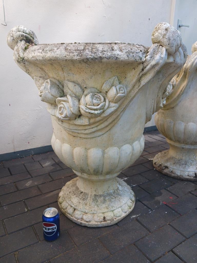tuinvaas, tuinornament rozen thema barok rococo, Tuin en Terras, Tuinvazen, Ophalen