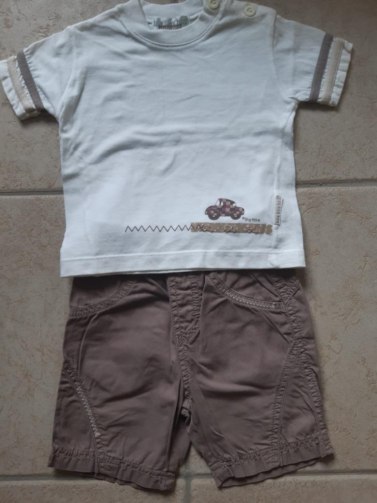 T-shirt en short Bla bla bla (maat 68), Kinderen en Baby's, Bla bla bla, Gebruikt, Ophalen of Verzenden, Setje