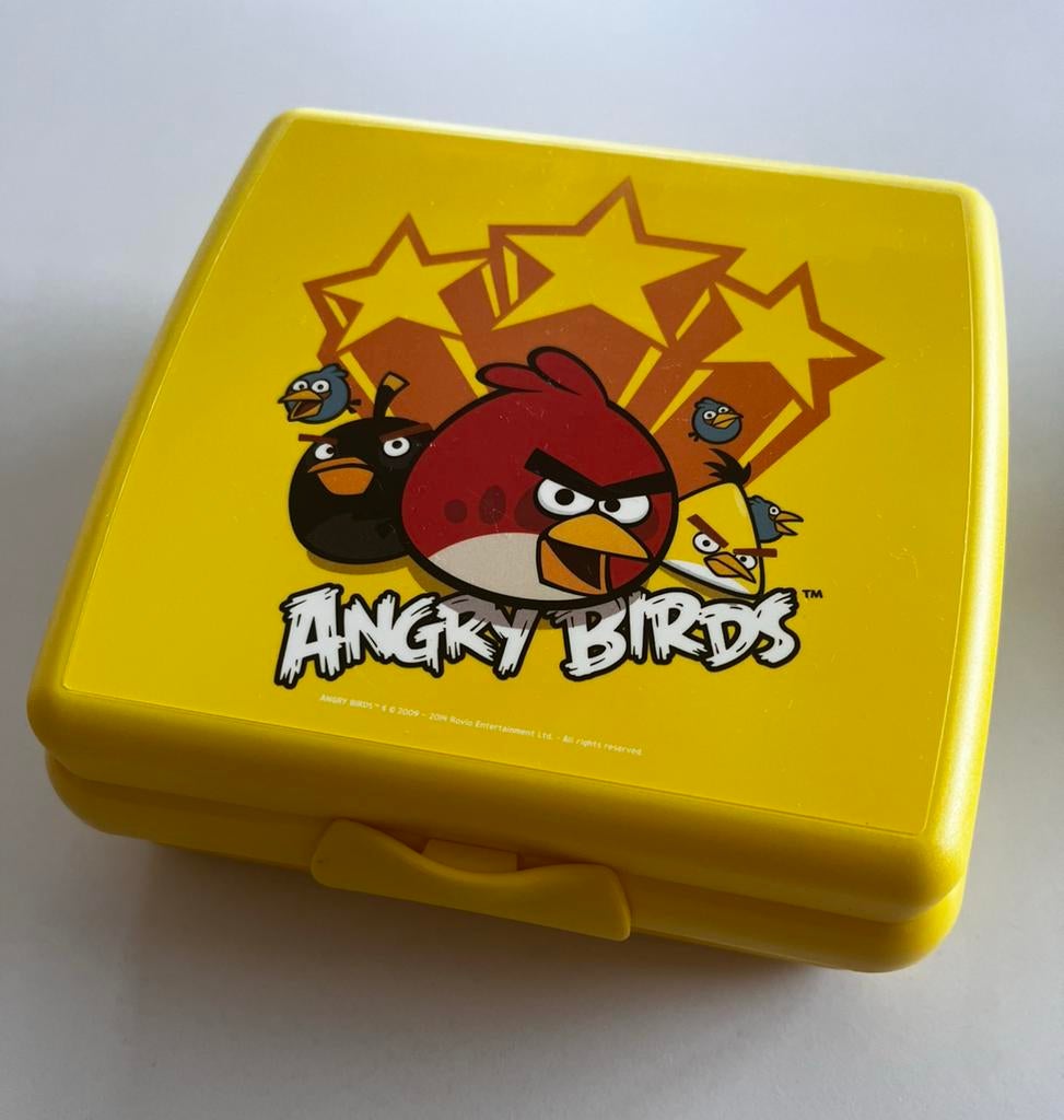 Nieuw van Tupperware! Angry birds doosje, Maison & Meubles, Enlèvement ou Envoi, Neuf, Jaune