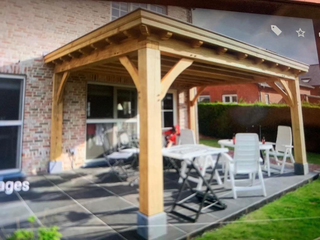 eikenbijgebouw, Tuin en Terras, Overkappingen, Ophalen, Nieuw, Carport