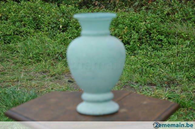 vase ventru vert corps grain de sable, Enlèvement ou Envoi, Utilisé