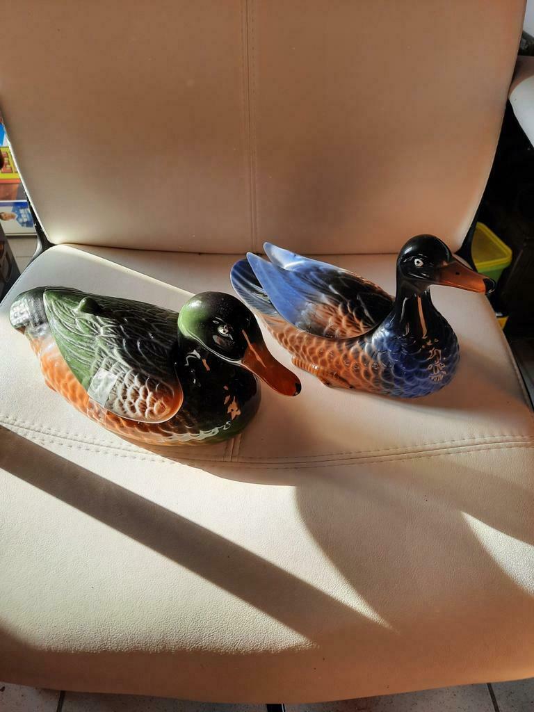 Canards en porcelaine. Grandeur nature. 20 euros., Enlèvement ou Envoi