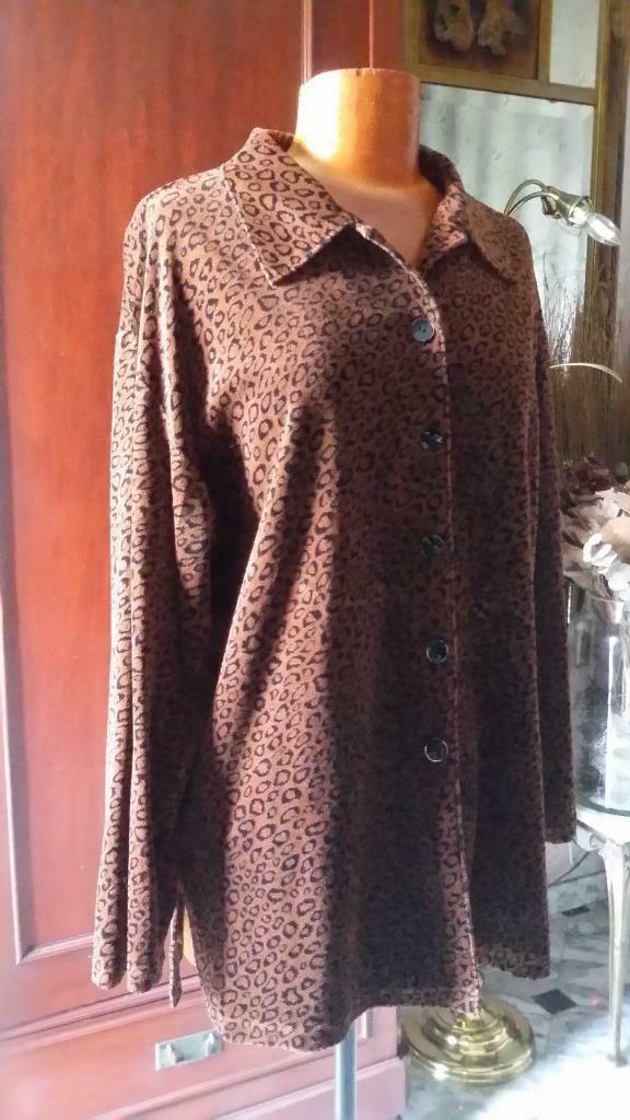 Tijgerprint leopard bloes jasje nieuw, Ophalen of Verzenden, Nieuw, Maat 42/44 (L), Bruin