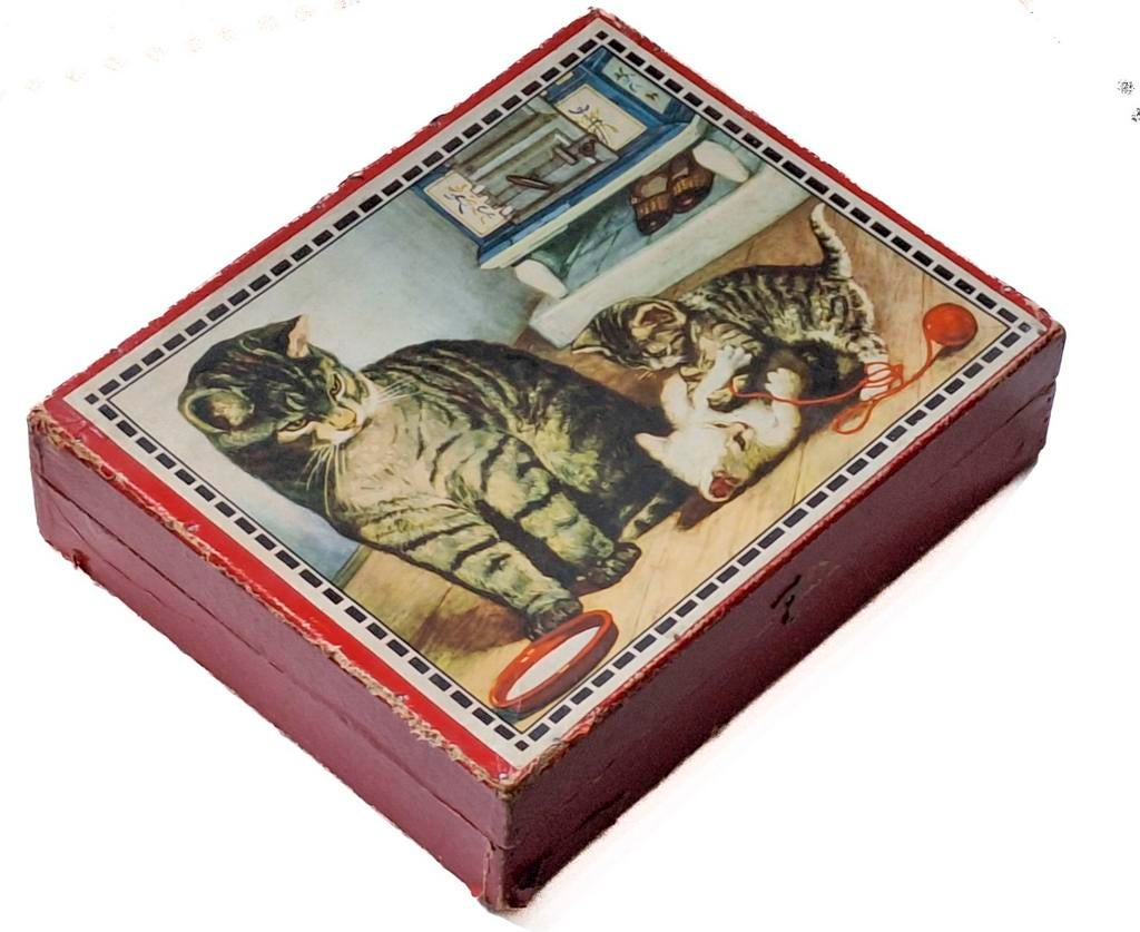 Vintage blokpuzzel met platen, Antiek en Kunst, Ophalen