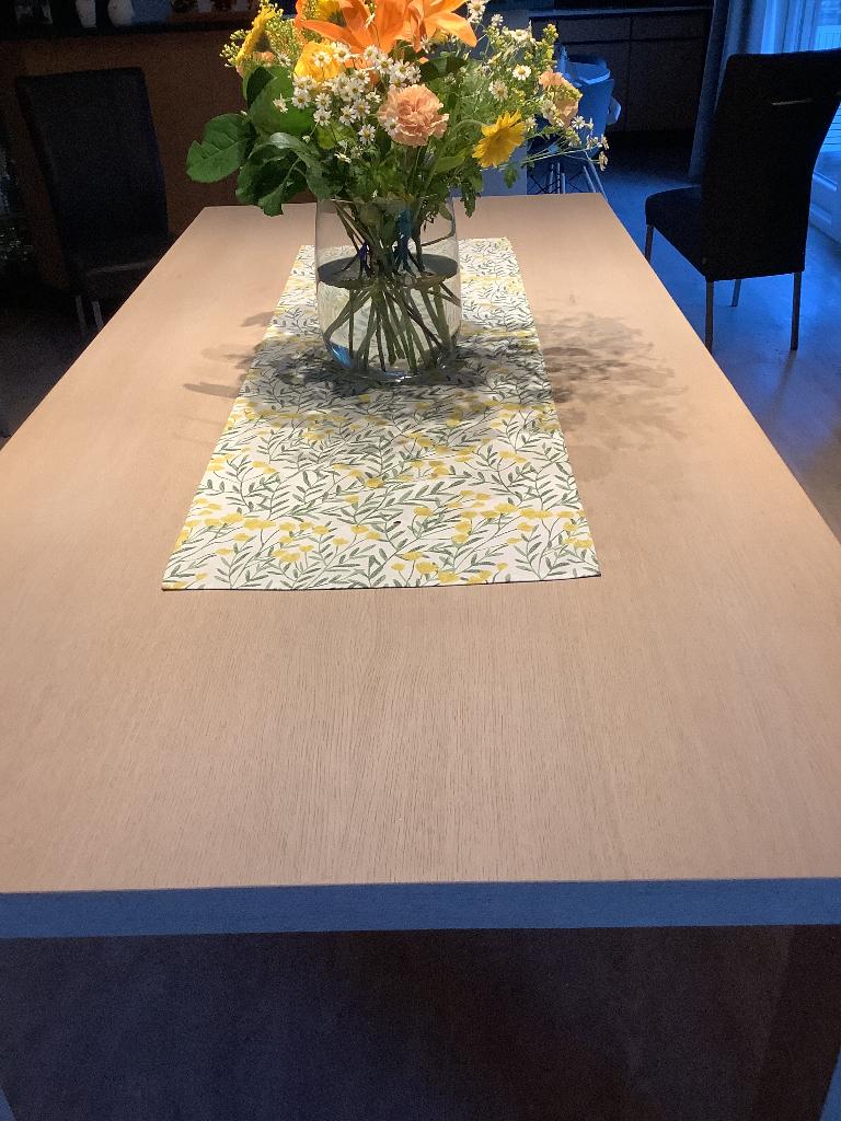 Tafel, Huis en Inrichting, Tafels | Eettafels, Ophalen, Gebruikt, 100 tot 150 cm, 200 cm of meer