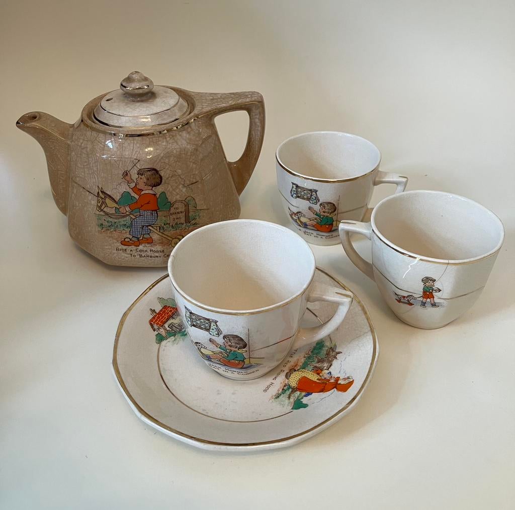Sylvan pottery, Hanley, kinderservies, Huis en Inrichting, Ophalen of Verzenden, Zo goed als nieuw