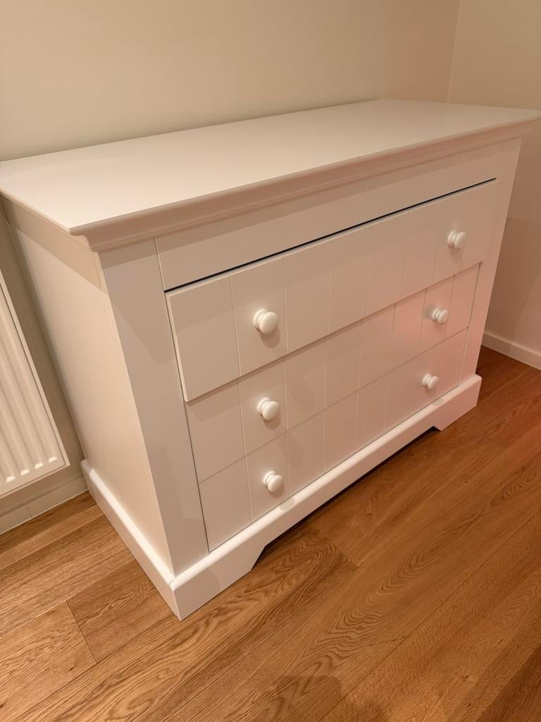 Kindercommode Bopita serie Narbonne wit, Kinderen en Baby's, Ophalen, Zo goed als nieuw, Commode