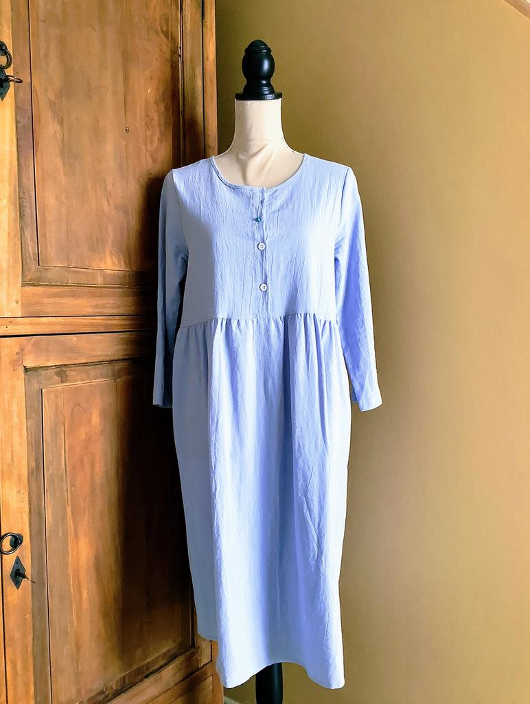 Jurk Indisch katoen Medium, Maat 38/40 (M), Blauw, Nieuw, Ophalen of Verzenden