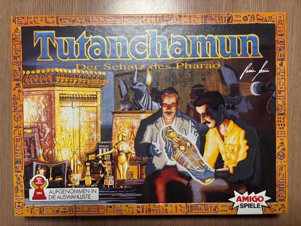 Tutanchamun, Hobby en Vrije tijd, Gezelschapsspellen | Bordspellen, Ophalen of Verzenden, Zo goed als nieuw, Amigo