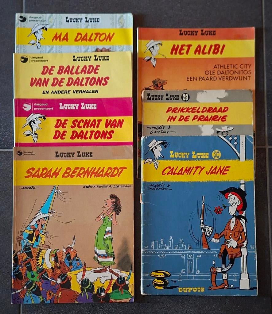 Lucky Luke 7 albums, Plusieurs BD, Enlèvement ou Envoi, Utilisé, Morris / Goscinny