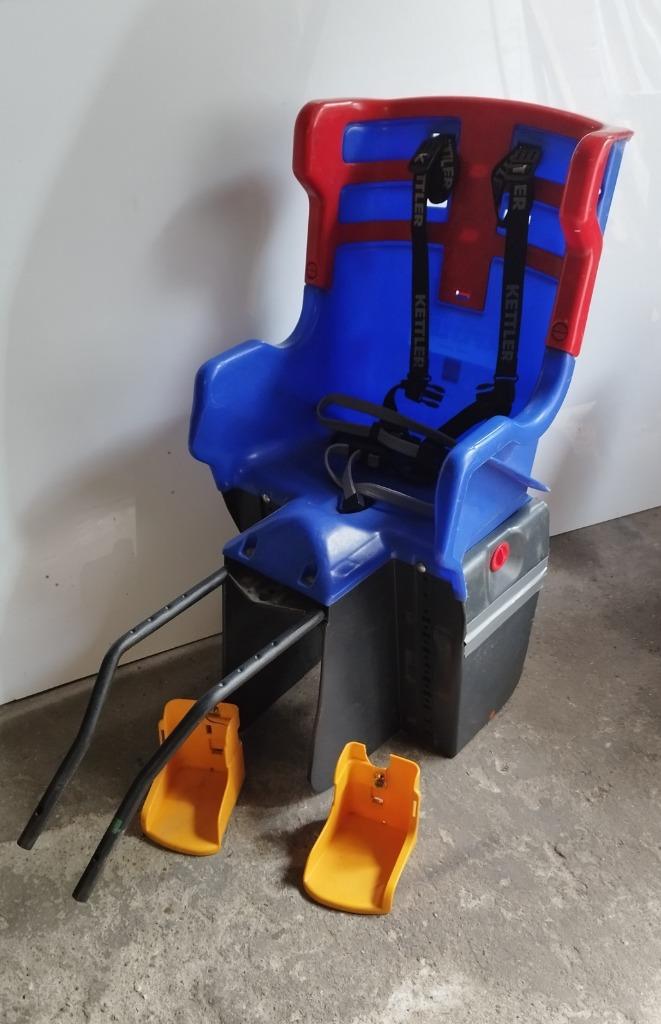 KETTLER Achter- fiets kinderzitje met adapter, Fietsen en Brommers, Achterzitje, Ophalen of Verzenden, 9 t/m 36 kg, Gebruikt