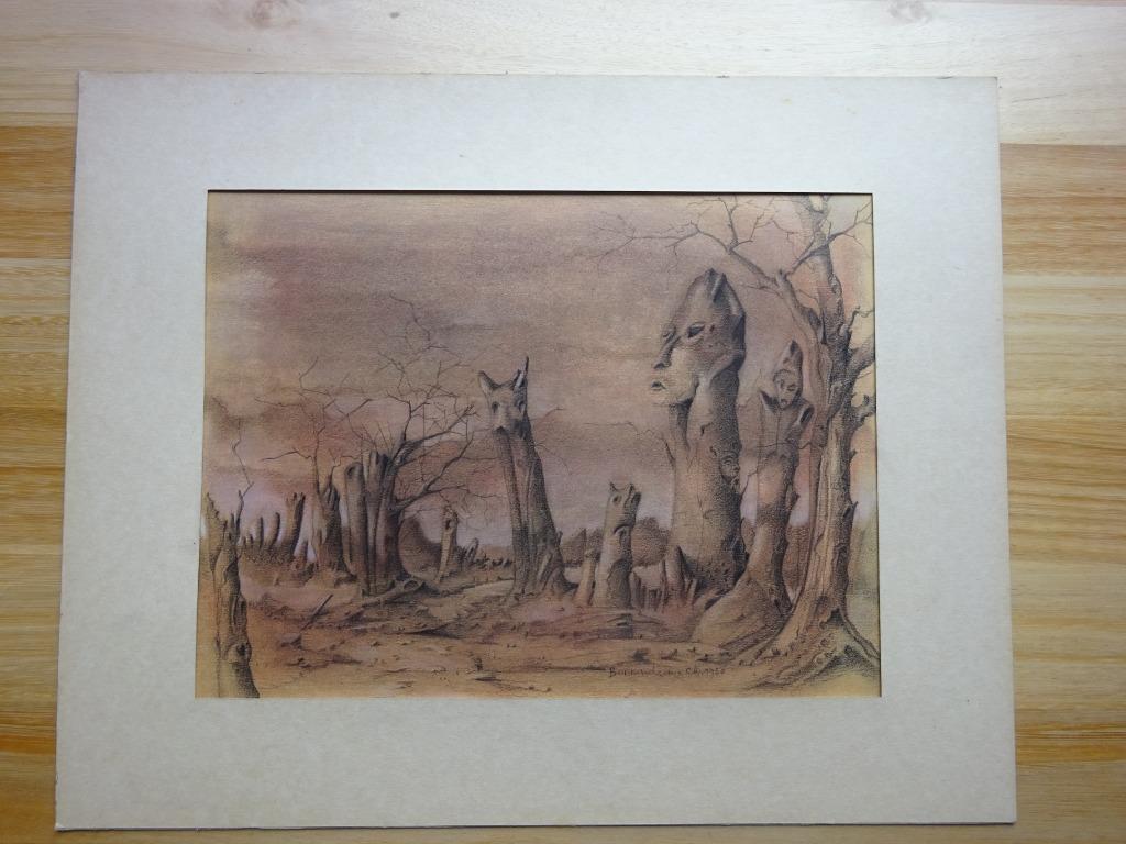 Charles Bonnardeaux, pastel, 27 x 36 cm, Champs Catalaunique, Antiek en Kunst, Kunst | Schilderijen | Klassiek, Ophalen of Verzenden