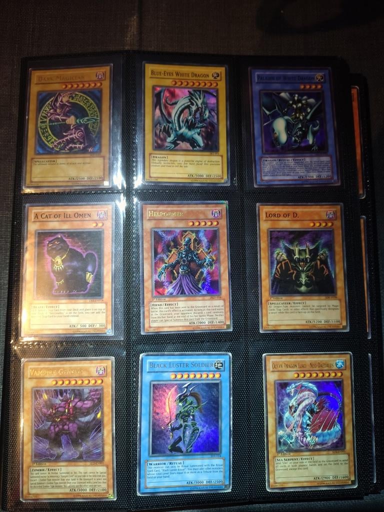 Map met vintage Yu-gi-Oh! kaarten, Hobby en Vrije tijd, Ophalen of Verzenden