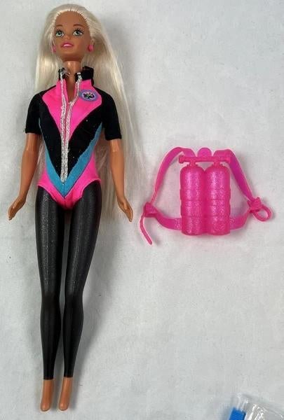 Mattel Barbie Ocean Friends 1996 Duikster Pop Vintage 1990s, Verzamelen, Verzenden, Zo goed als nieuw, Fashion Doll