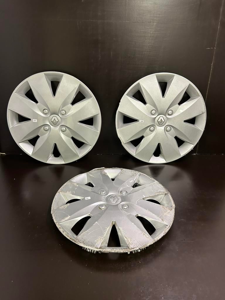 3 enjoliveurs Renault clio kangoo modus twingo 15", Enlèvement ou Envoi, Utilisé