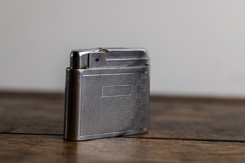 Ronson Silver Match Vintage Aansteker, Verzamelen, Ophalen of Verzenden, Zo goed als nieuw, Aansteker