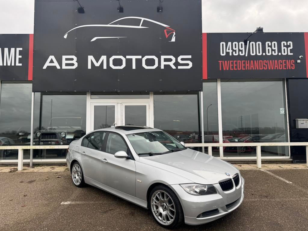 Bmw 318i 2007 140.000 km navi leder open dak, Auto's, Bedrijf, Te koop, Benzine