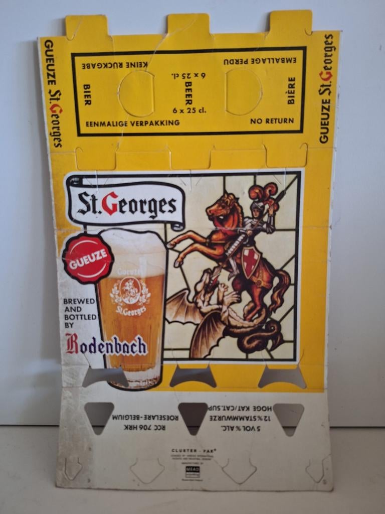 Oude verpakking gueuze St Georges brouwerij Rodenbach, Verzamelen, Ophalen of Verzenden