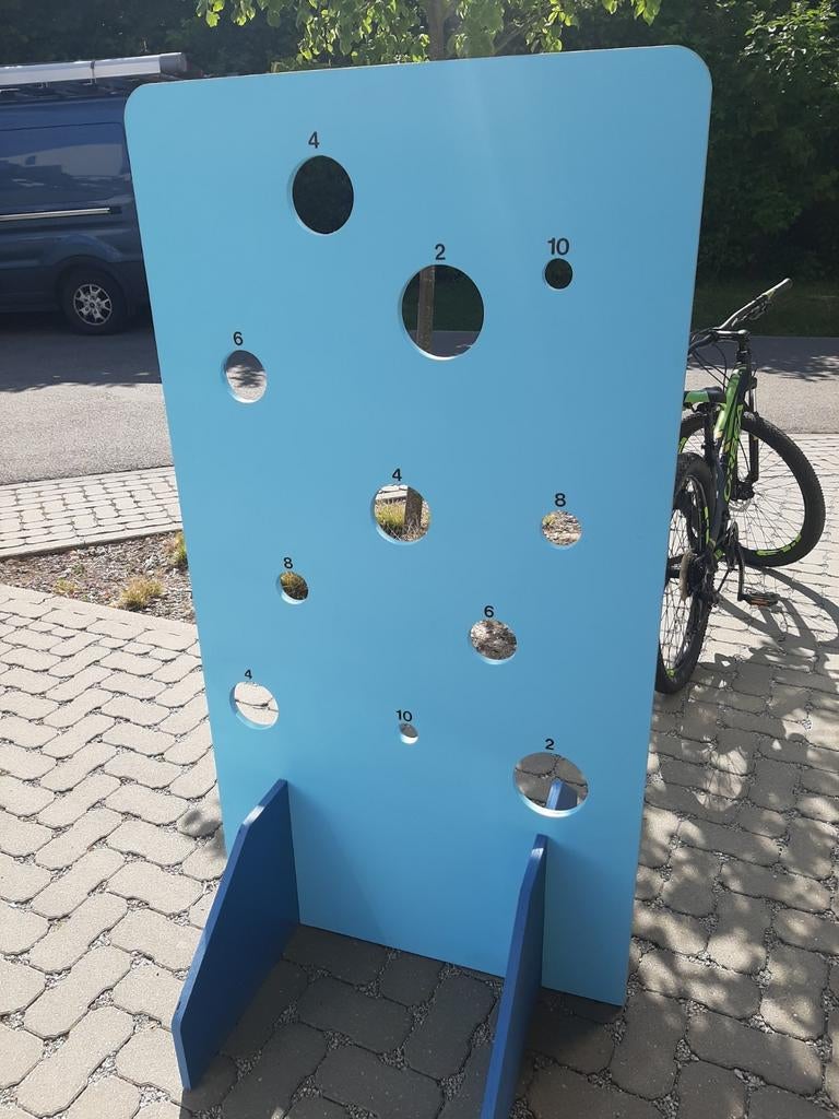 Puntenbord voor buitenspelen. Perfecte staat., Kinderen en Baby's, Speelgoed | Buiten | Actiespeelgoed, Zo goed als nieuw, Ophalen