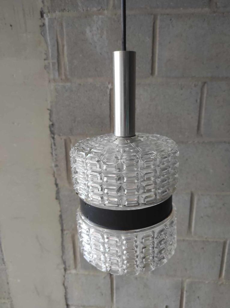 Vintage hanglamp, Huis en Inrichting, Ophalen of Verzenden, Zo goed als nieuw, Glas, Vintage
