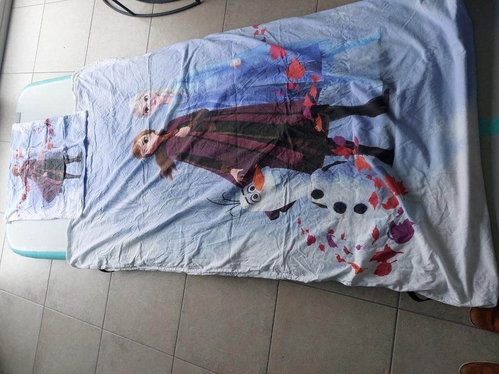 Bedovertrek frozen, Ophalen, Gebruikt, 180 cm of meer, 100 cm of meer
