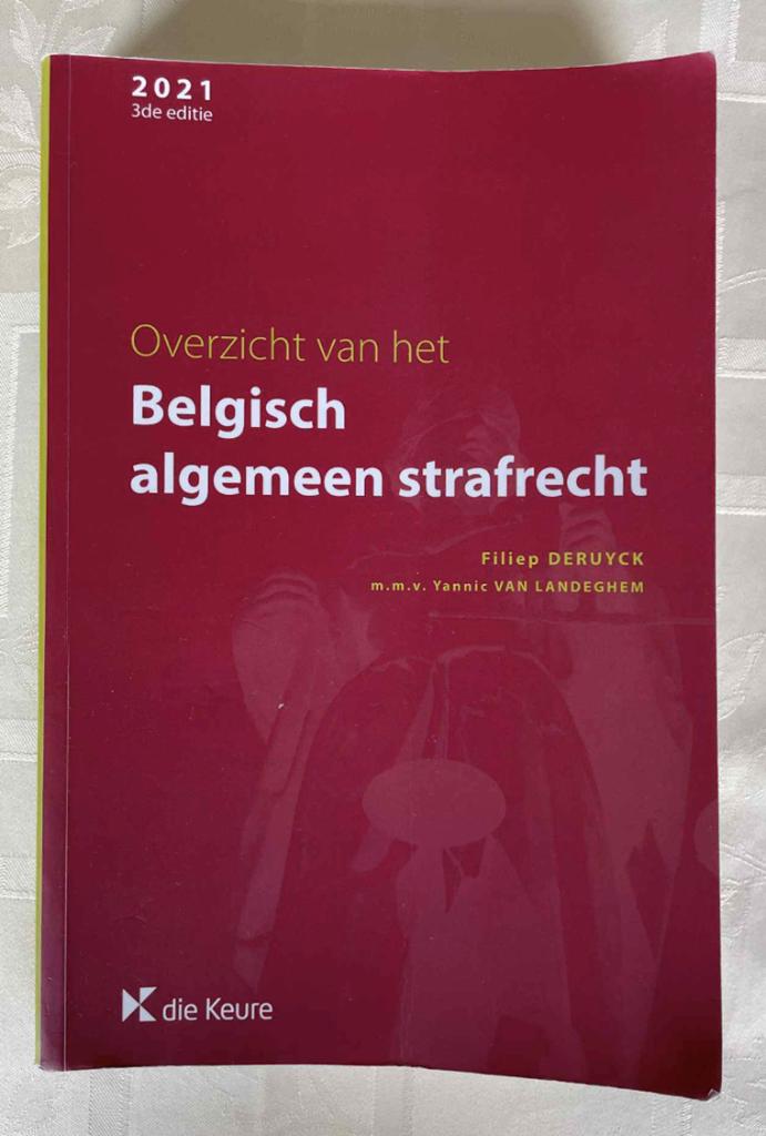 Overzicht Belgisch algemeen strafrecht Filiep Deruyck, Boeken, Ophalen of Verzenden