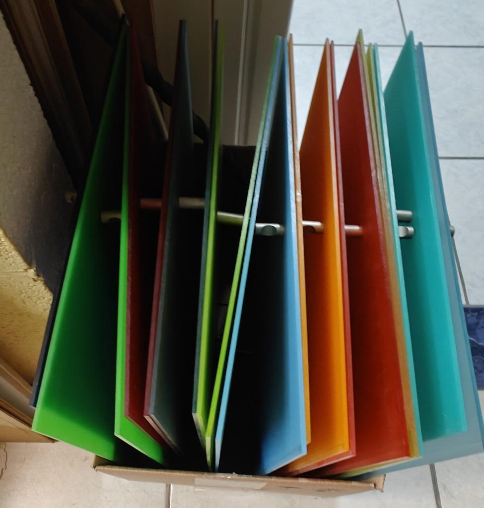 kewlox deurtjes in doorschijnend acryl voor kast 90 x 37 cm, Ophalen, Gebruikt, Minder dan 150 cm, Minder dan 100 cm