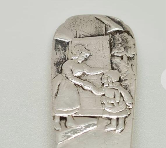 Roodkapje verzilverde lepel, Antiek en Kunst, Ophalen of Verzenden