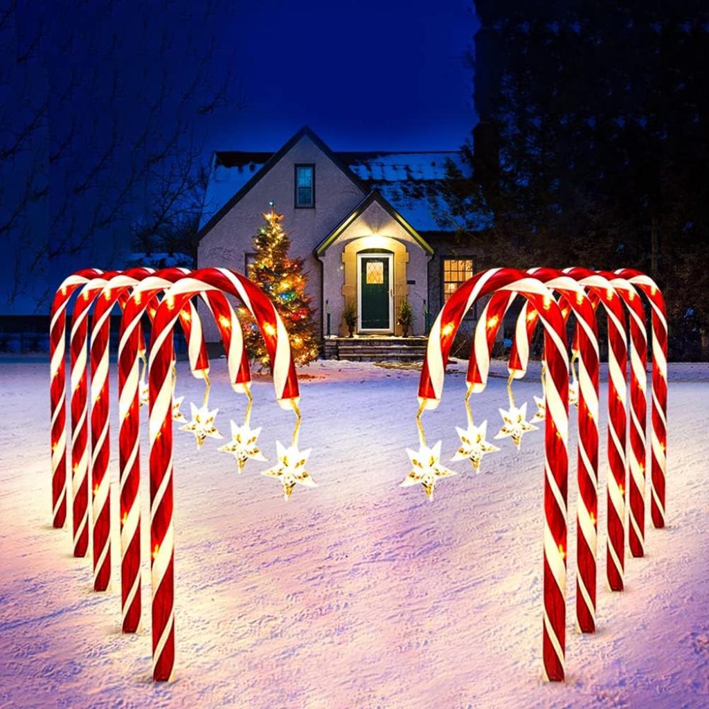Lichtketting Met Led-Zuurstokken,10 Stuks, Kerstverlichting., Diversen, Kerst, Nieuw, Ophalen of Verzenden