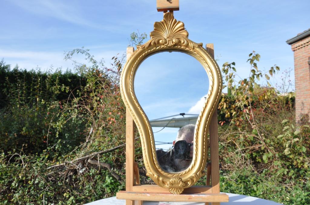 miroir decor a la coquille tour resine, Maison & Meubles, Accessoires pour la Maison | Miroirs, Enlèvement ou Envoi, Utilisé, Autres formes