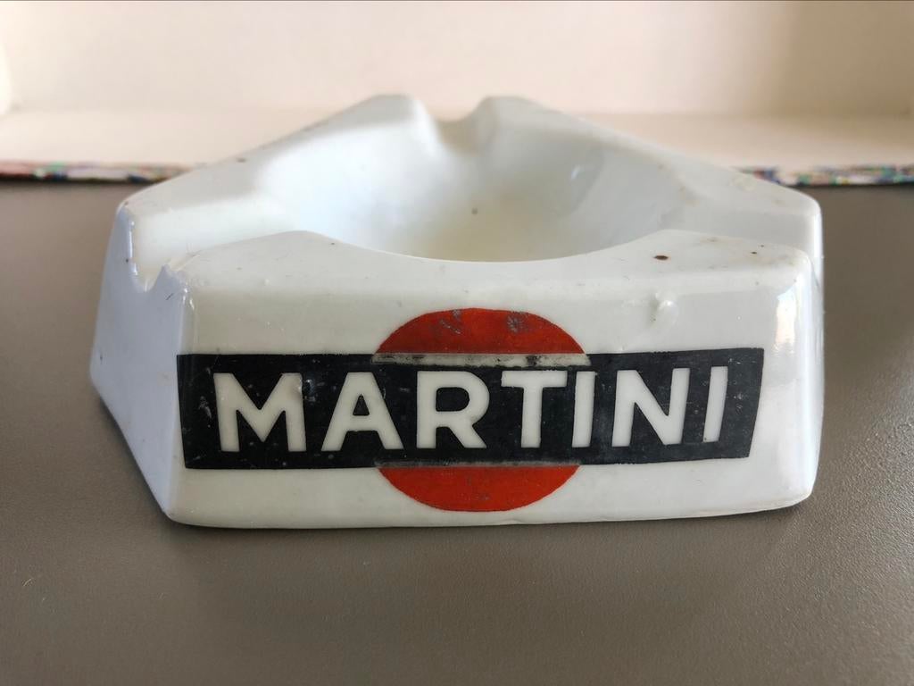 Toffe echt oude asbak Martini in aardewerk - GEEN GLAS, Verzamelen, Ophalen of Verzenden, Zo goed als nieuw, Gebruiksvoorwerp