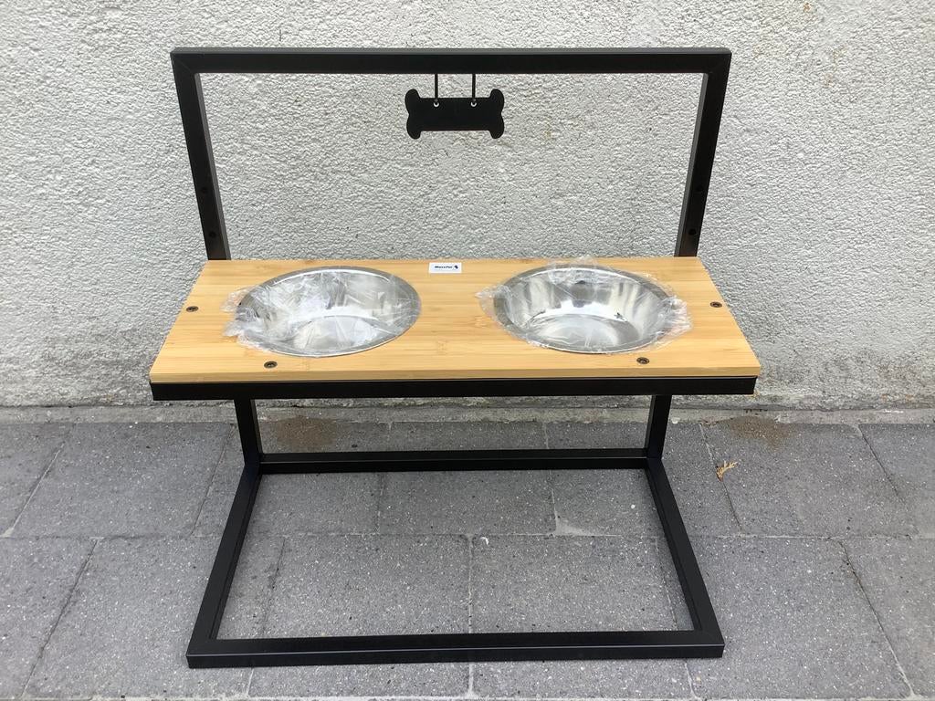 Dubbele voederbak - NIEUW, Animaux & Accessoires, Nourriture & Bols pour chiens, Enlèvement, Ajustable, Neuf