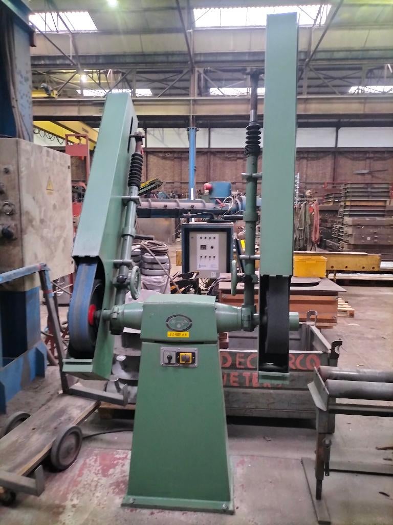 Dubbele band schuurmachine - polijstmachine REMA, Doe-het-zelf en Bouw, Gereedschap | Schuurmachines, Ophalen, Zo goed als nieuw