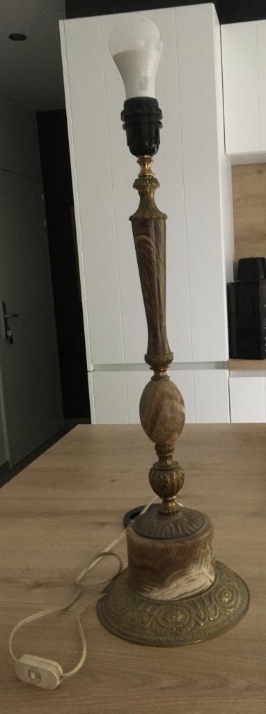 Pied pour lampe en laiton et onyx, Enlèvement