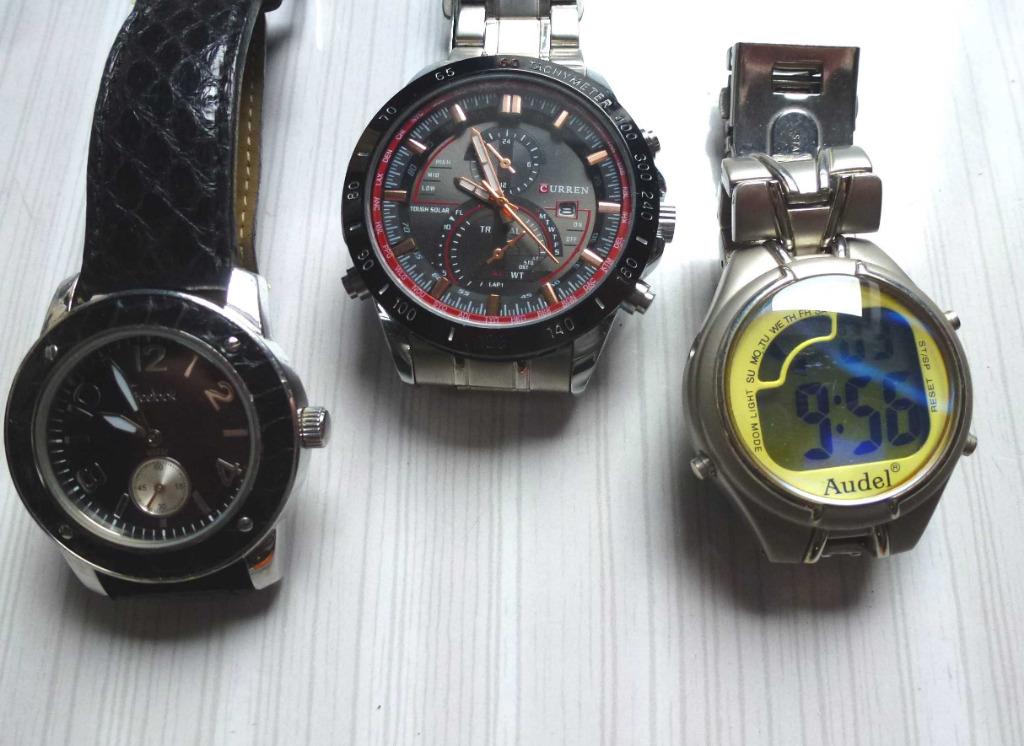Horloges dames/heren - quartz, Overige merken, Staal, Polshorloge, Ophalen of Verzenden