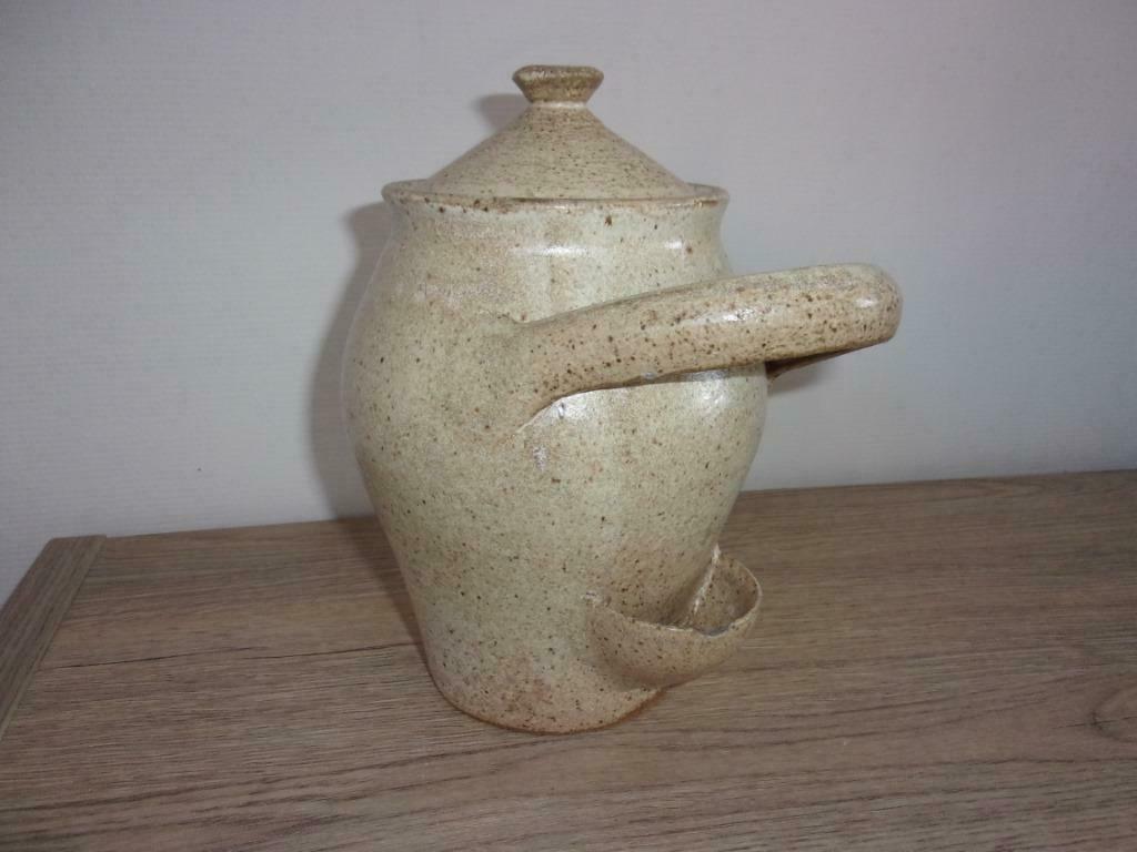 handgemaakte steengoed pot, Antiek en Kunst, Antiek | Keramiek en Aardewerk, Ophalen of Verzenden