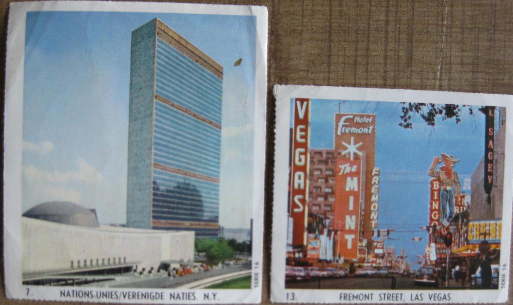 2 prenten reeks De wereld rond serie 16 - Amerika, Ophalen of Verzenden, Gebruikt, Buitenland, Prent
