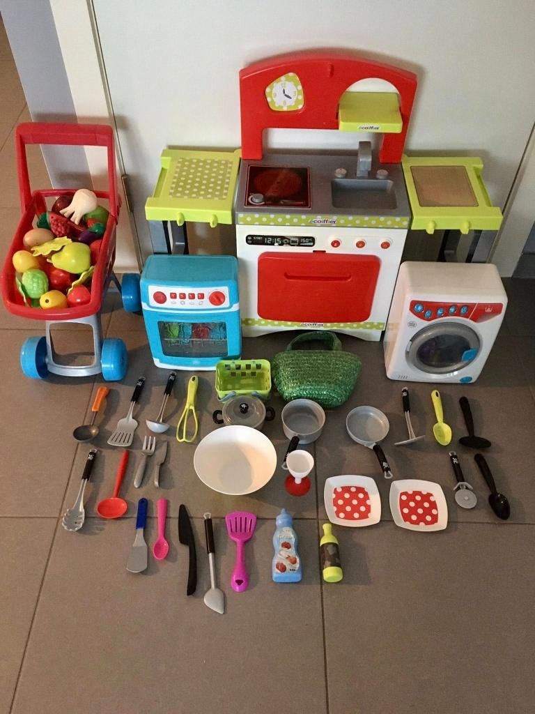 Speelgoed keukentje met alle toebehoren, Enlèvement ou Envoi, Utilisé, Plastique, Jouer à la cuisine