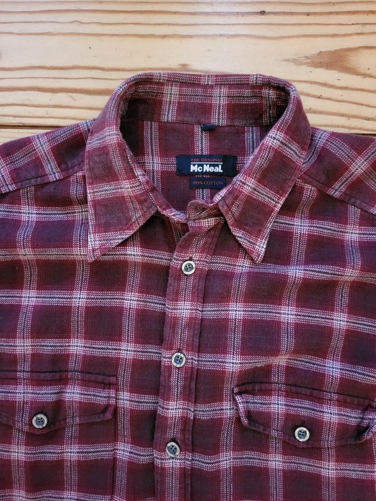Chemise bucheron bordeaux large, Rouge, Tour de cou 41/42 (L), Enlèvement, Mac Neal