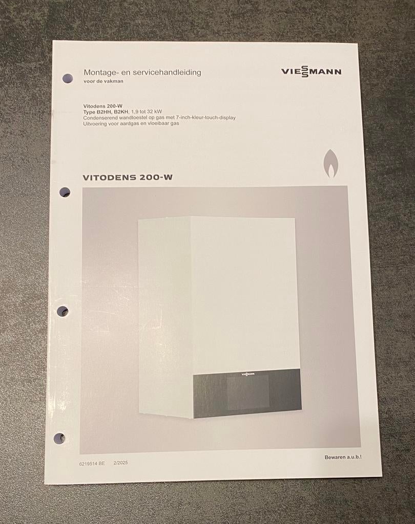 Montage - en servicehandleiding Viessmann, Doe-het-zelf en Bouw, Ophalen, Nieuw