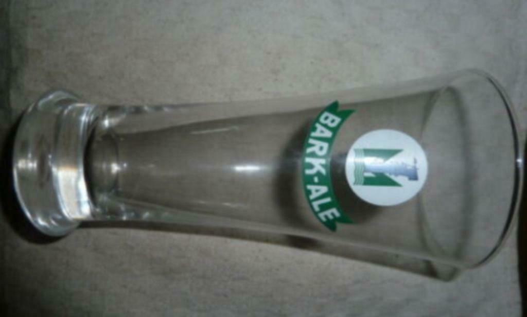 #L bier glas BARK ALE " groen ~ fluitje " La Marine Brussel, Ophalen of Verzenden, Nieuw, Bierglas