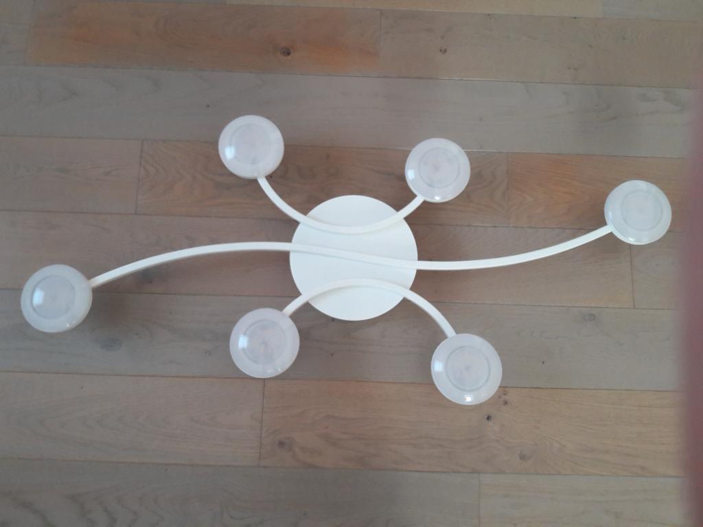 Led design plafondlamp, Ophalen, Zo goed als nieuw, Glas