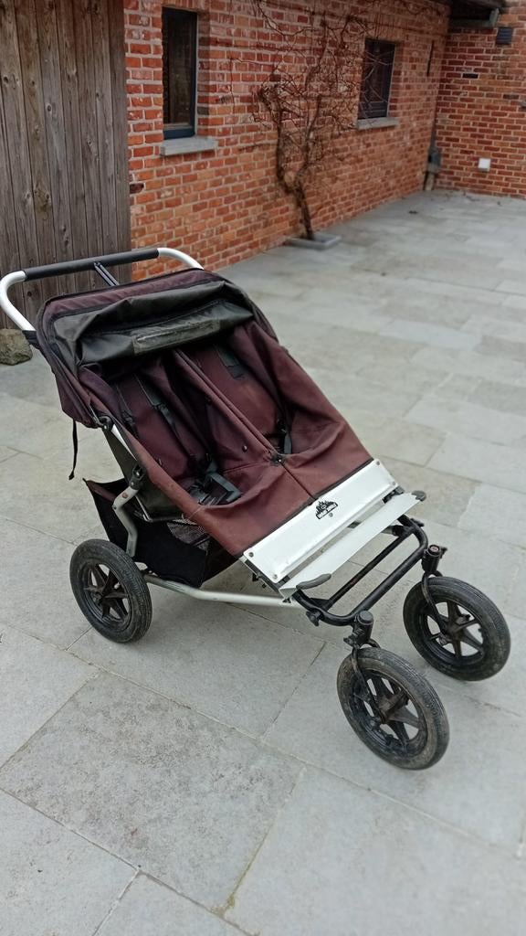 Dubbele buggy Urban Jungle met accessoires, Kinderen en Baby's, Ophalen, Gebruikt, Overige merken, Verstelbare rugleuning