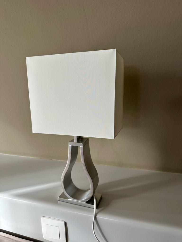 Lampe vintage IKEA / pied métal, Ophalen, Gebruikt, Metaal