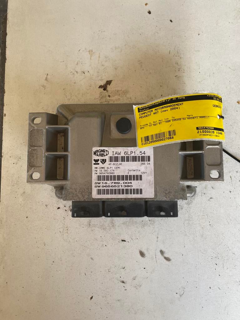 Peugeot 407 2.0i (RFN) 6LP1,54 ECU, Enlèvement ou Envoi, Utilisé, Peugeot