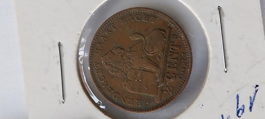 2 cent 1911 vlaams, Verzenden, Metaal, Losse munt